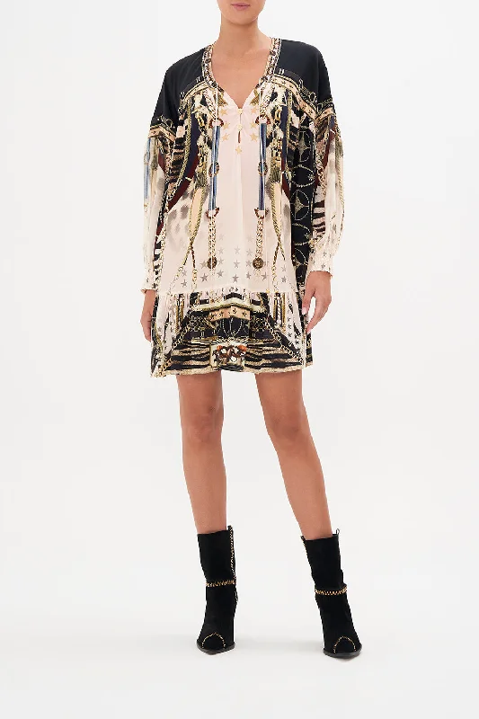 GATHERED YOKE DRESS I WANNA BE A COWGIRL BABY