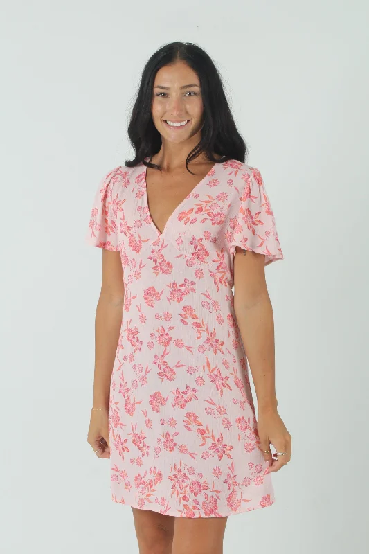 Beach Date V Neck Dress