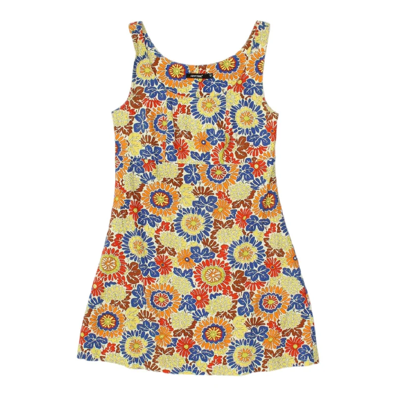 Denny Rose Womens Colourful Sleeveless Strap Dress | Vintage Designer Hippy Boho