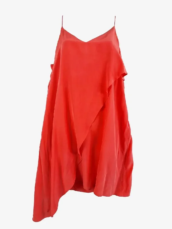 Zimmermann Coral Asymmetrical Ruffle Dress Size 12