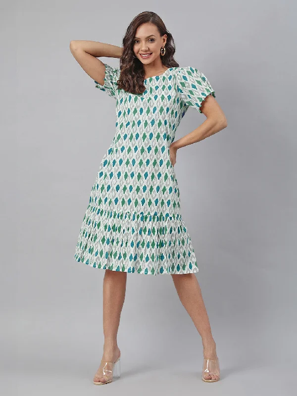 Women Cotton White Dress