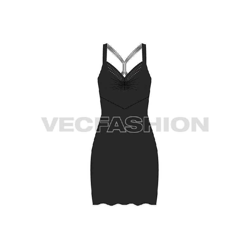 Women's Classic Black Cocktail Dress