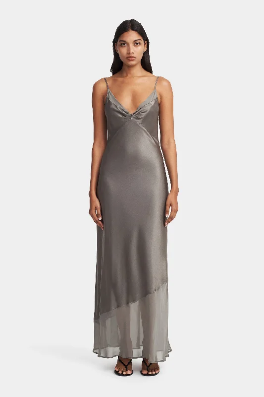Aggie Slip Dress Dusty Olive