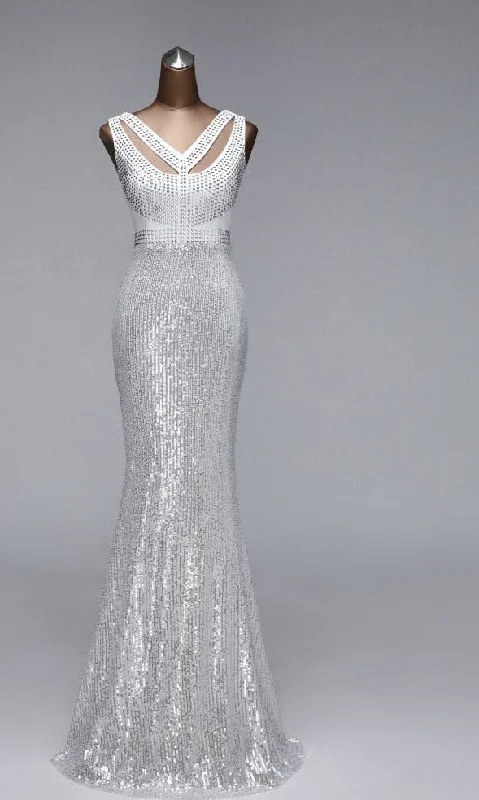 Sexy Mermaid evening dresses woman party night floor length formal dress