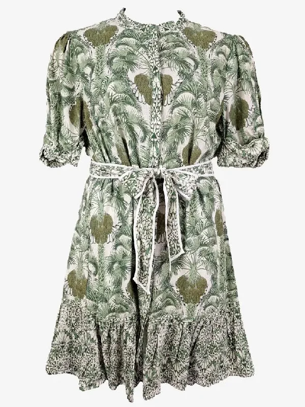 Once Was Luxury Palm Vacation Dress Size 12