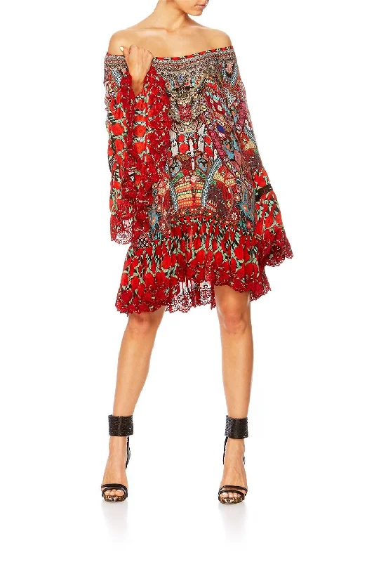 A LINE FRILL DRESS QUEEN ALIKA