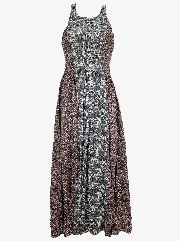Japna Paisley Shirred Summer Garden Dress Size M