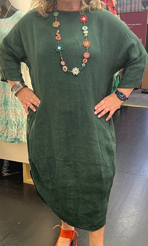 100 % Linen Dress TULIP