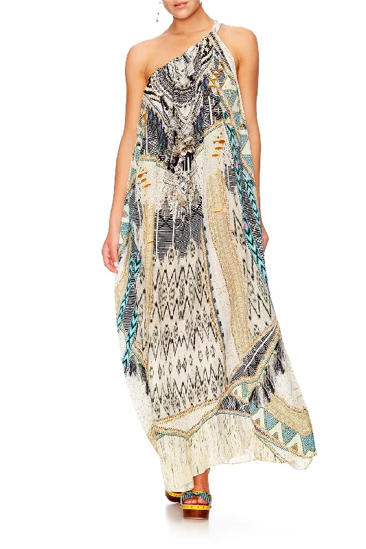 DRAWSTRING DRESS WEAVE ON