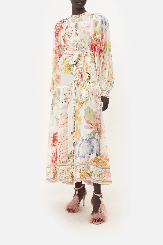 BUTTON THROUGH DRESS WITH YOKE ROMANTIC RITES