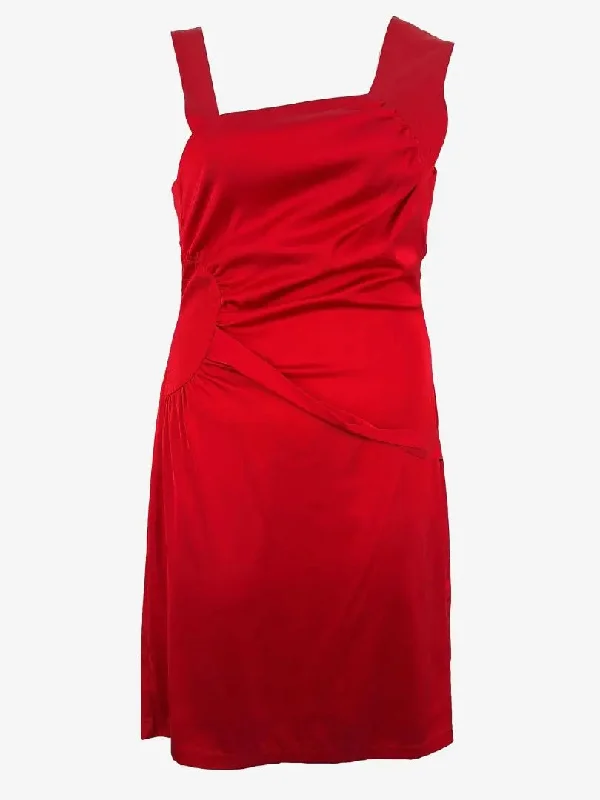 Very Very Ruby Circle Drape Cocktail Dress Size 12