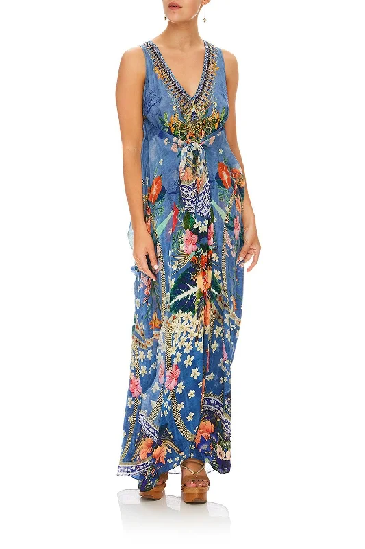 TIE FRONT MULTI WEAR DRESS FARAWAY FLORALS