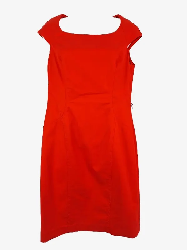 David Lawrence Cherry Cap Sleeve Office Dress Size 10