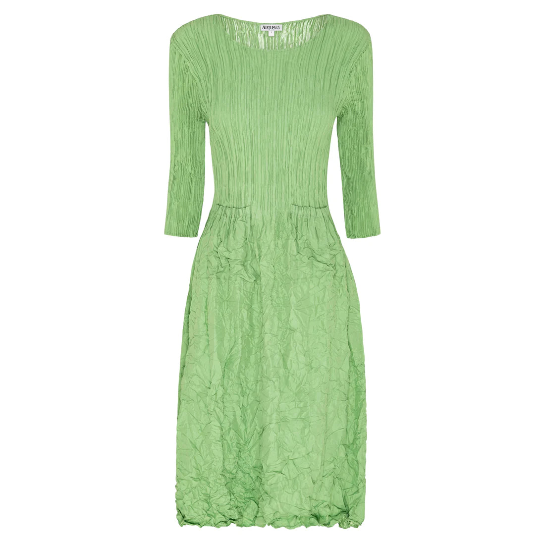 3/4 Sleeve Smash Pocket Dress - Plain Colours |