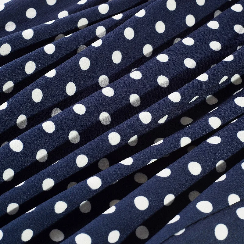 Navy Polka dots