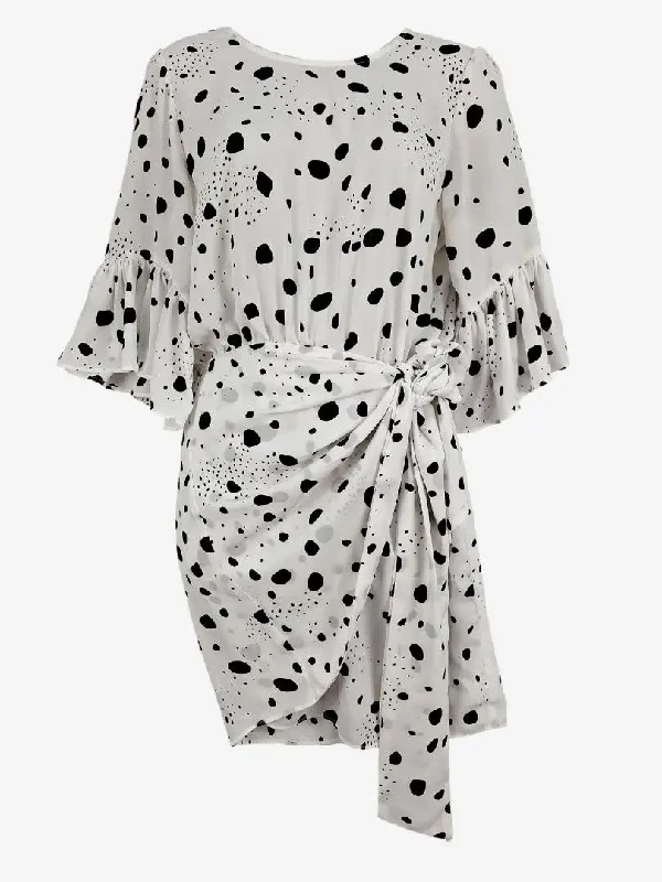 Sheike Organic Spot Wrap Front Dress Size 10