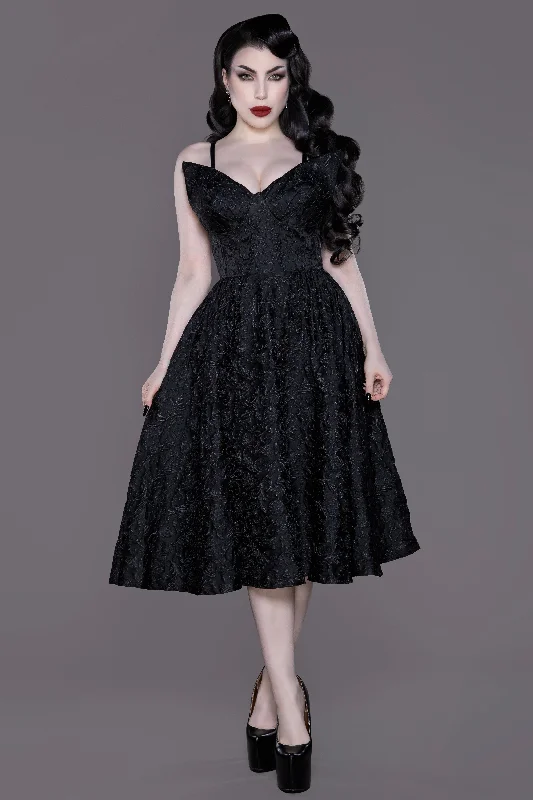 Dragon Damask Swing Dress