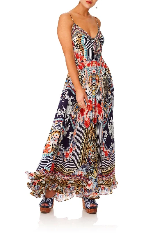 LONG DRESS WITH TIE FRONT THE LONELY WILD