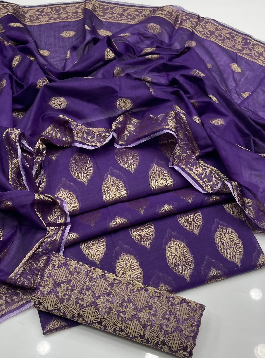 3-piece Paper Cotton Dress Jacquard 02