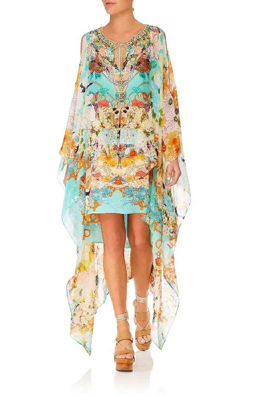 LONG SHEER OVERLAY DRESS RETRO'S RAINBOW