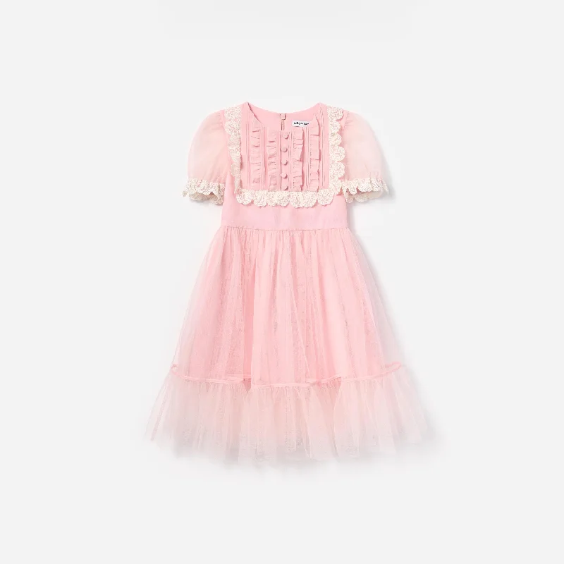 Girls Tulle Dress in Pink