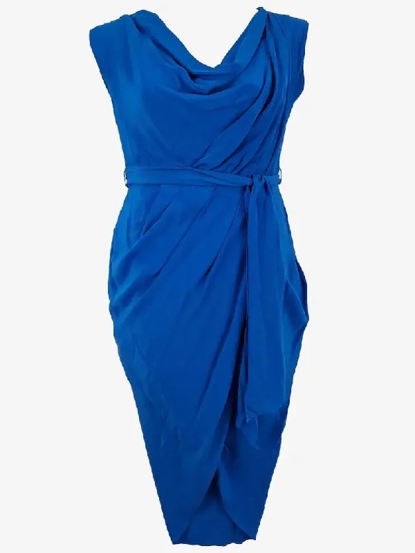 Rodeo Show Azure Drape Evening Dress Size 12