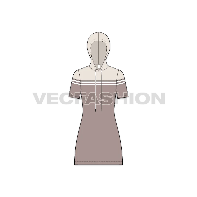 Women's Hooded Polo Dress