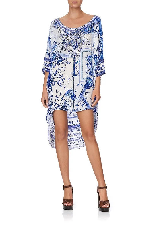 SCOOP BACK HEM DRESS CARDS FROM THE COAST
