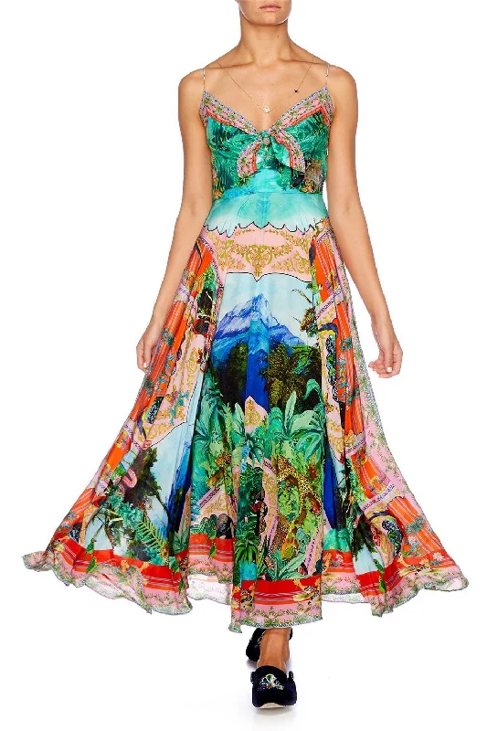 LONG DRESS WITH TIE FRONT BENNYS BLESSING