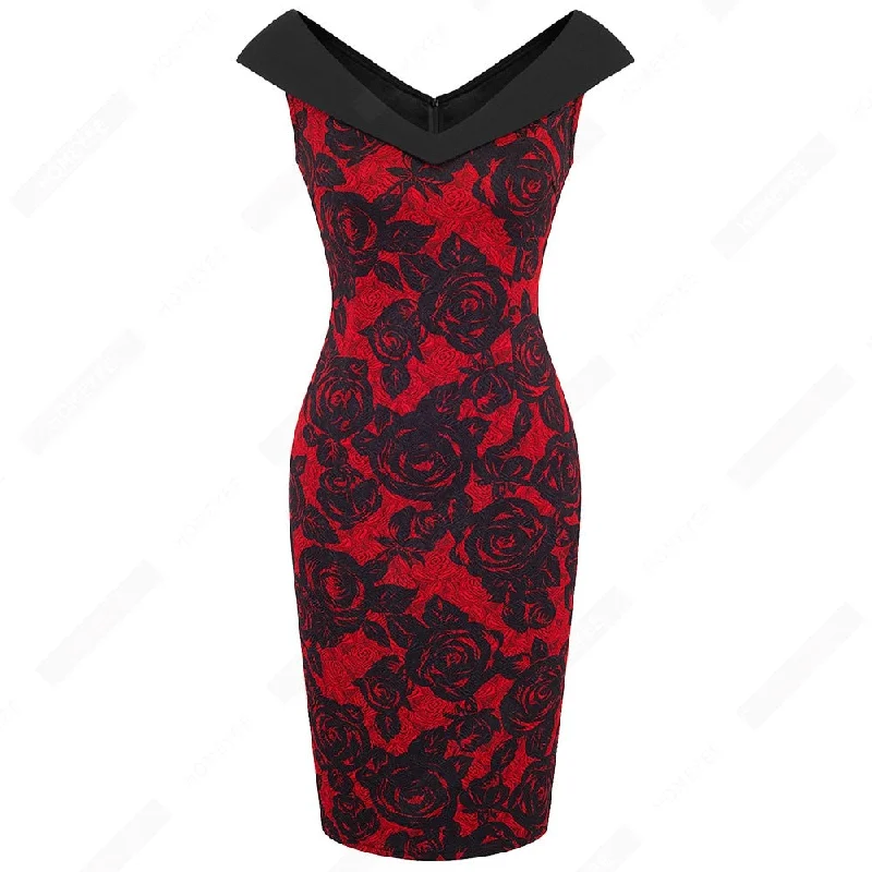 Red Black Flower