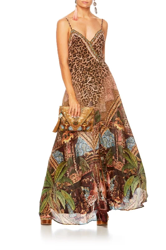 CROSS OVERLAY HALTER DRESS THE GYPSY LOUNGE