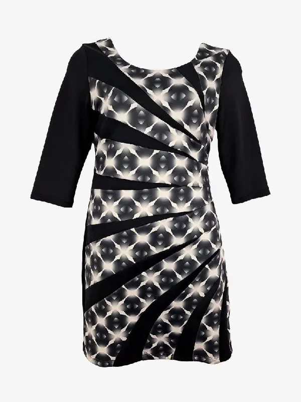 Teaberry Smokey Split Patterned Dress Size 12