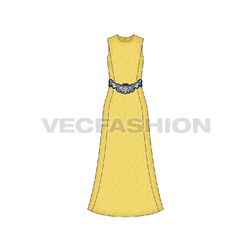 Womens Elegant Evening Dress
