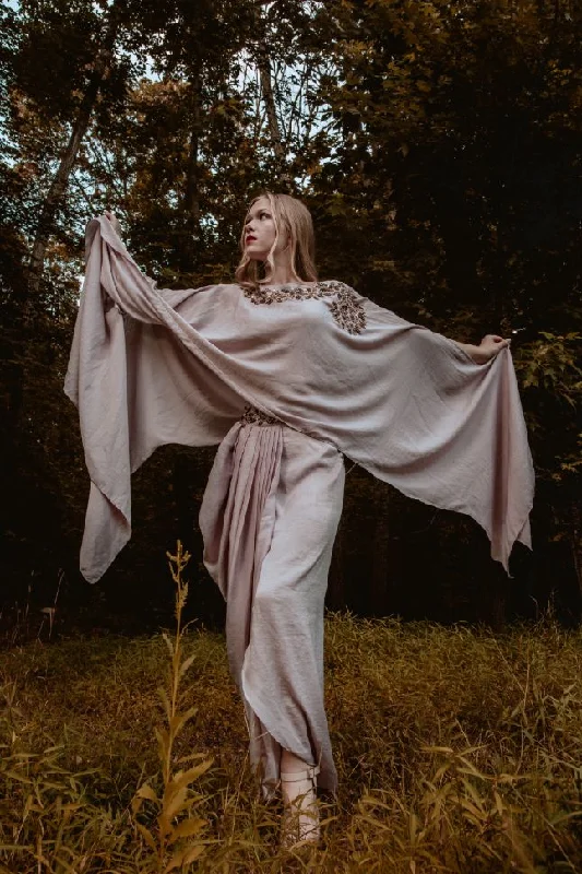 Lilac Kaftan Style Dress - Rent
