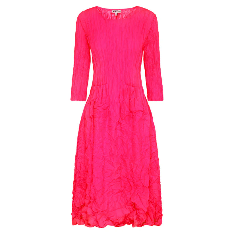NEW ALQUEMA | 3/4 Sleeve Smash Pocket Dress - Plain Colours