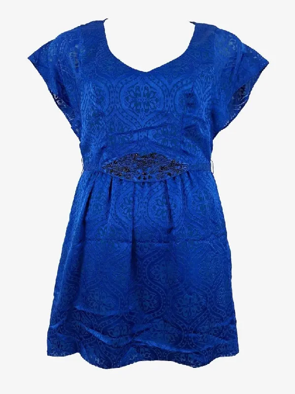 Review Cobalt Beaded Belt Dress Size 12