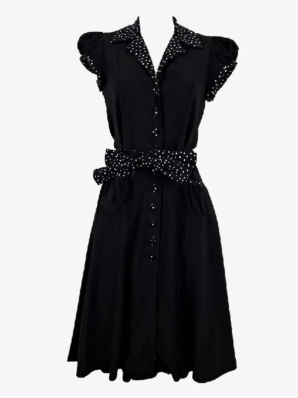 Queen by Christine Bayle Puff Sleeve Flirty Dress Size 10