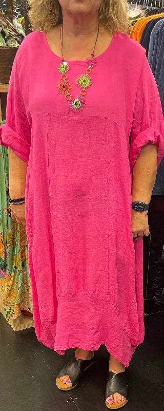 Di Moda Linen Band Dress