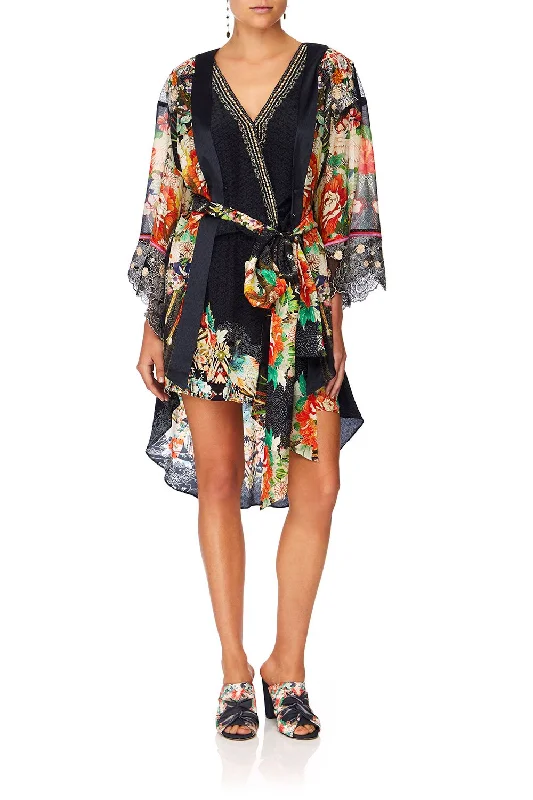 CROSSOVER DRESS WITH LONG BACK MIDNIGHT MOONCHILD