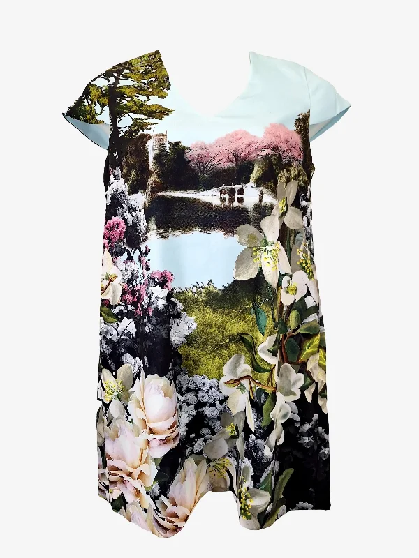 Ted Baker Garden Graphic Afternoon Tea Dress Size 12