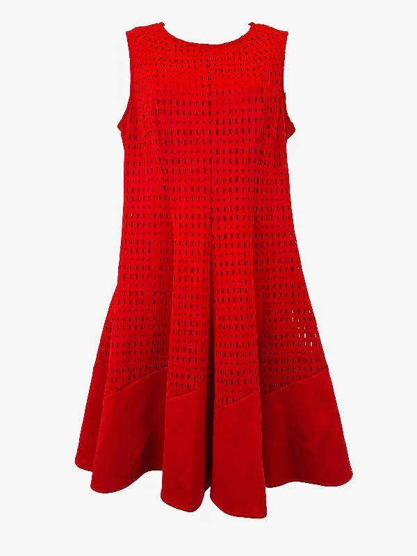 Joseph Ribkoff Cherry Geo Cut Out Skater Dress Size 12