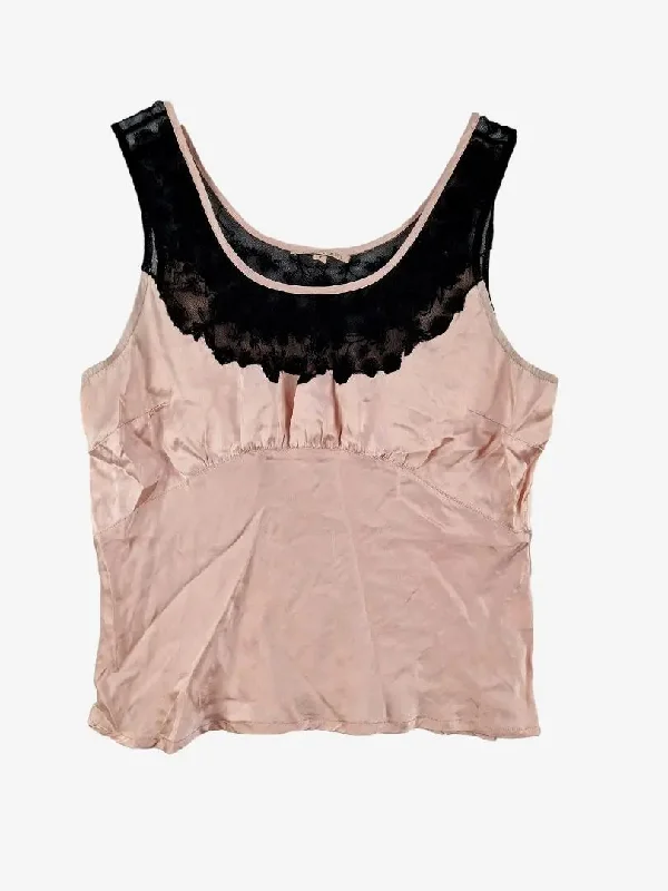 Fleur Wood Lace Detailed Rose Pink Camisole Dress Size 10