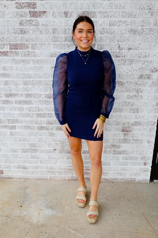 Don't Waste A Moment High Neckline Dress