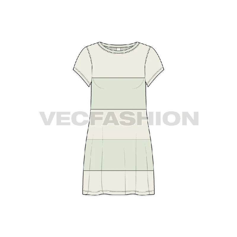 Women's Panelled Cape Dress