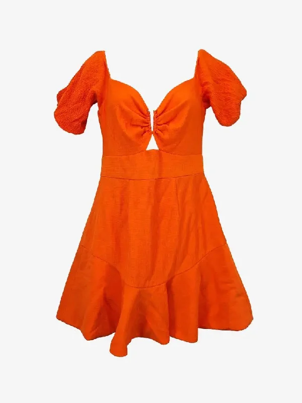 Sheike Tangerine Juliette Dress Size 10