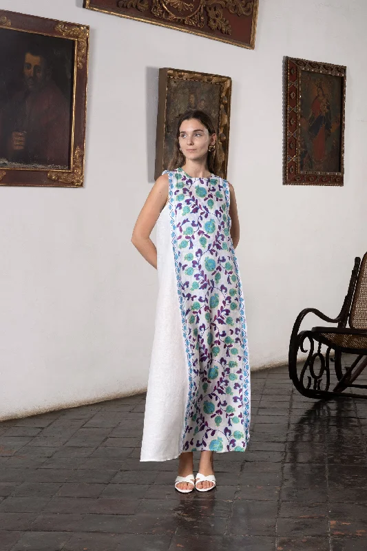 suzani green dress
