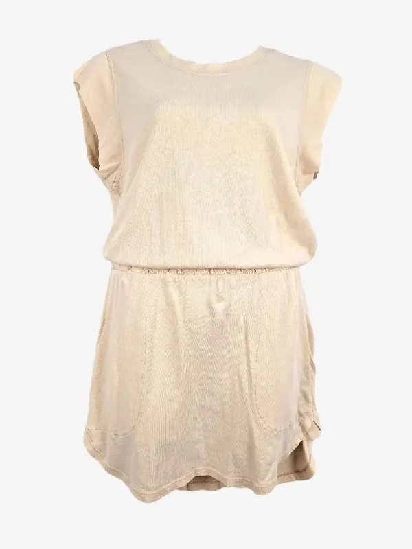 Free People Sandy Beige Relaxed Beach Dress Size M