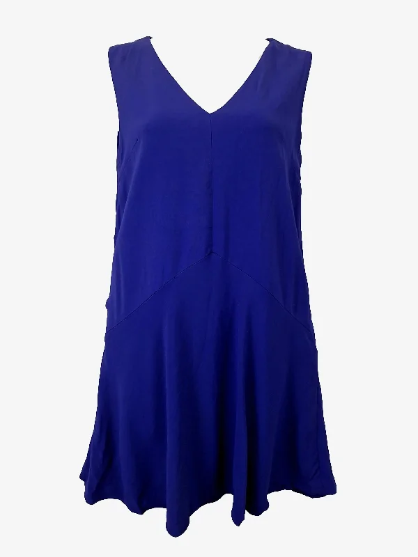 David Lawrence Vibrant Blueberry Structured Office Dress Size 10