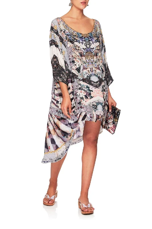 SCOOP BACK HEM DRESS IN HER SHOES