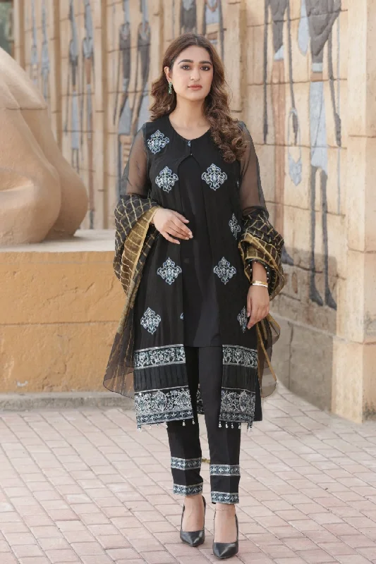 Linen Black Dress
